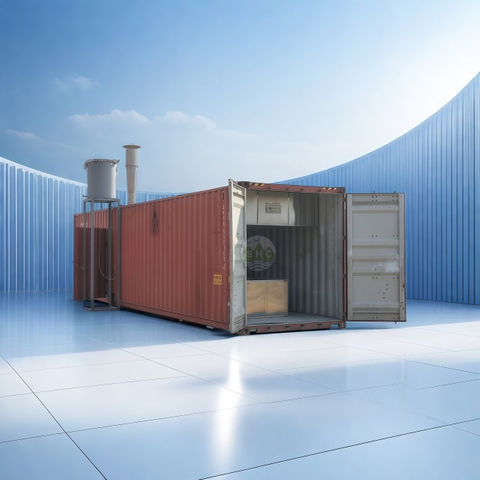Container-Ein&auml;scherungsmaschine